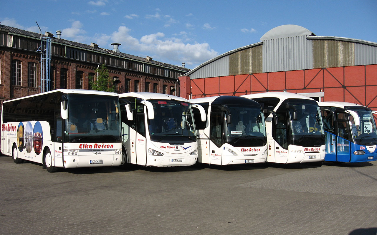 Die Busflotte von Elka Reisen